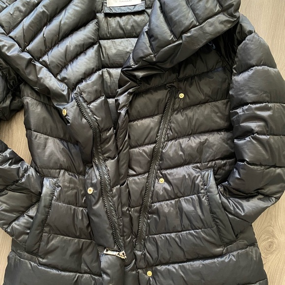 Tahari black down jacket size xs - Picture 4 of 9